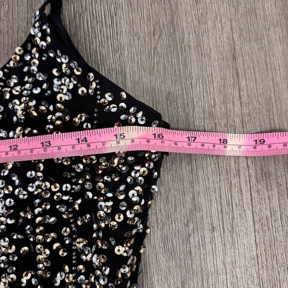 ASOS Sequin Feather Mini Dress Size 6 Party Cocktail Night Out - Picture 7 of 8